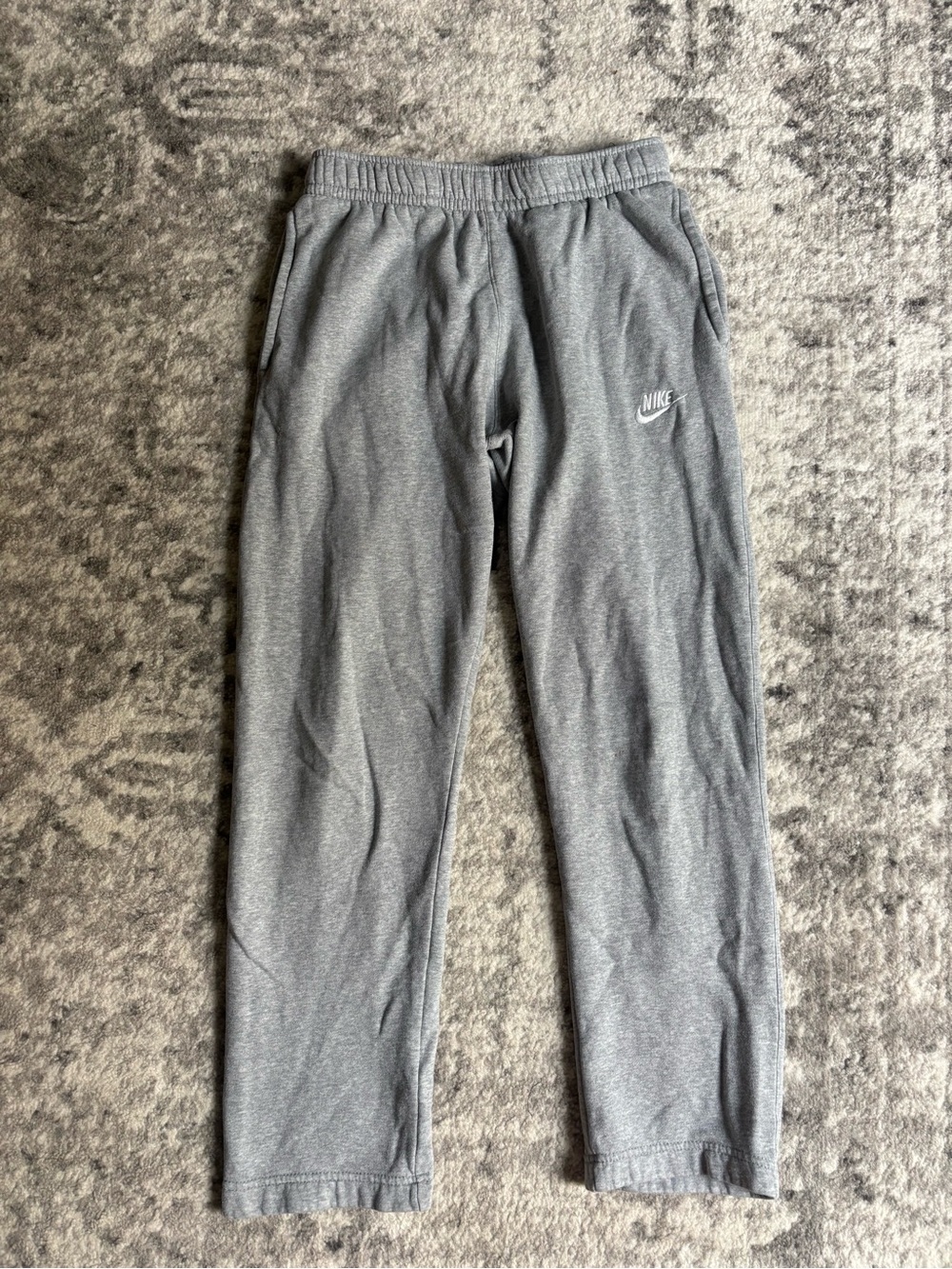 Nike Gray Women's Joggers with White Swoosh